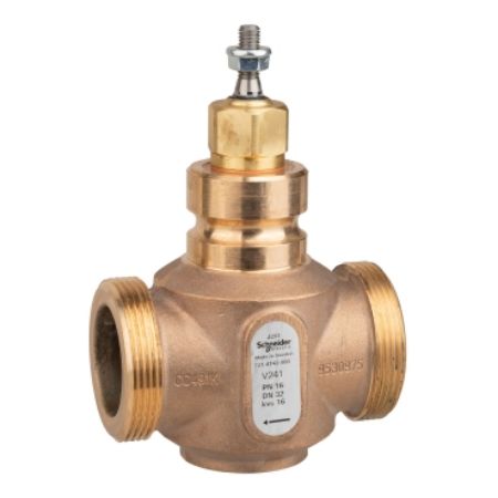 Picture of Venta V241 Globe Valve, 2-Way, PN16, G 2 External Thread, DN32, Kvs 16, Bronze Body, Stainless Trim, Stem Up Closed.
