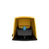 Picture of Single foot switch, Harmony XPE, plastic, yellow, with cover, 1 step, 1 contact 1NC+NO, IP55