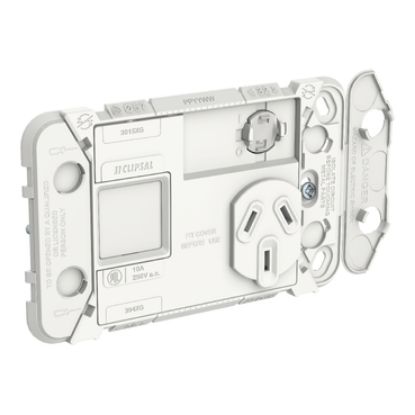 Picture of Clipsal Iconic, Grid Socket Switch, Horizontal Single, 1Ex10AX, 10A, 250V