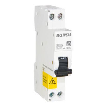 Picture of Clipsal Resi MAX, RCBO SLIM 1PN 25A C curve 30mA Type A 4500A