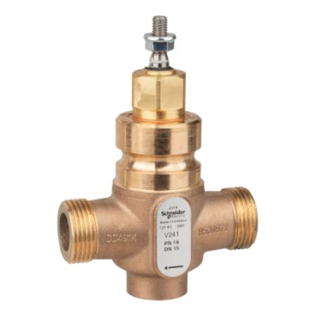 Picture of Venta V241 Globe Valve, 2-Way, PN16, G 1 External Thread, DN15, Kvs 0.25, Bronze Body, Stainless Trim, Stem Up Closed.