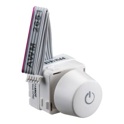 Picture of DALIcontrol Lighting Control System, 30 Mech Slave Rotary Switch, Supplied with White and Silver Knobs