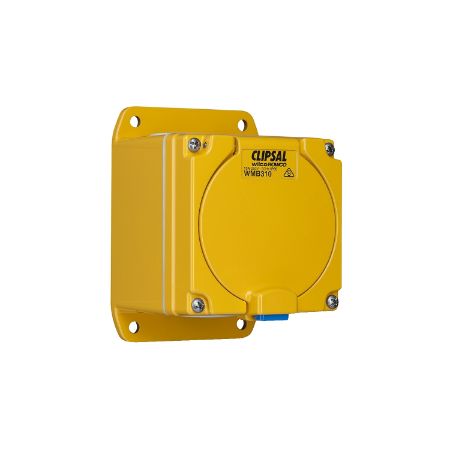 Picture of Metal Clad, Socket Outlet, 1 Gang, 250V, 2 Flat, 1 Round, Cast Aluminium Material