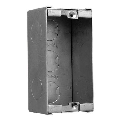 Picture of Clipsal - Mounting Accessories, Wall Boxes Metal, Poured Concrete, 1 Gang
