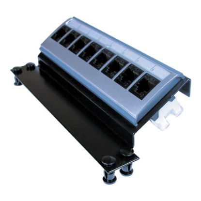 Picture of StarServe, Actassi Telephone and Data Patch Panels Angled, Cat6, 8 Port, RJ45 Keystone Jack