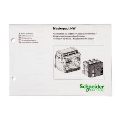Picture of Instruction sheet, MasterPact NW chassis accessories, spare part