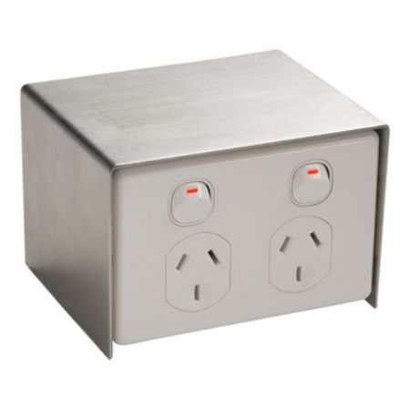 Picture of Clipsal - Cable Management, Pedestal, Stainless Steel, Suits 2, C2000 Series