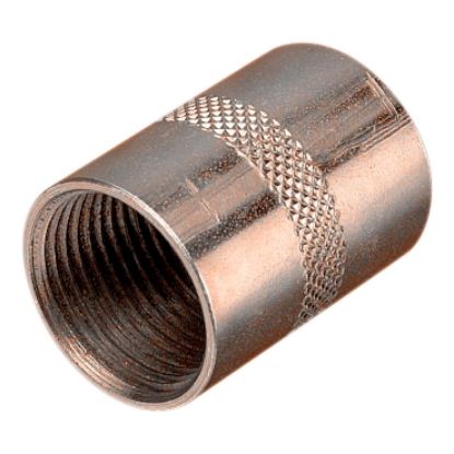Picture of Clipsal - Cable Management, Machined Brass, 25mm Steel Coupling, Zinc Plated