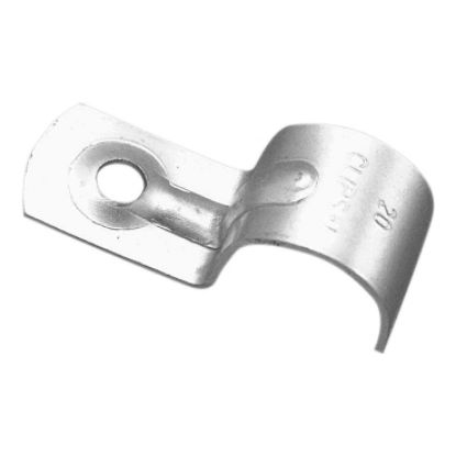 Picture of Clipsal - Cable Management, Fixing Accessories, 25mm Zinc Plated Metal Half Saddle