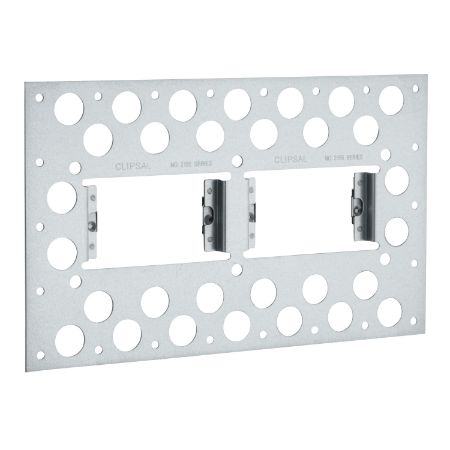 Picture of 2000 Series, Metal Plaster Bracket Horizontal 2 Gang, Recess Mount