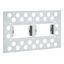 Picture of 2000 Series, Metal Plaster Bracket Horizontal 2 Gang, Recess Mount