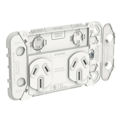 Picture of Clipsal Iconic, Grid Switch, Horizontal Twin, 15A, 250V