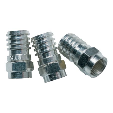 Picture of Clipsal Actassi, RG6 Cable Connectors, Crimp Type, F-Type, Blister Pack of 100