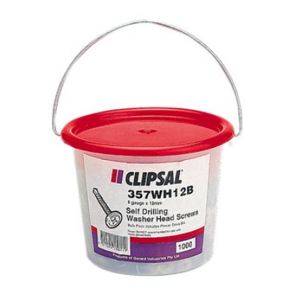 Picture of Clipsal - General Accessories, Screws, Washer Head, Self Drilling, 8 x 12mm, Bucket 1000