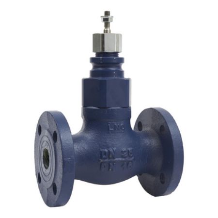 Picture of Globe Valve, 32mm, 2-Way, Flanged, stem Up Closed, Stainless Steel, 16kvs, Glycol 25-50% Steam and Water