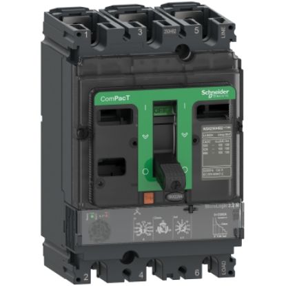 Picture of Circuit breaker, ComPacT NSX100H, 70kA/415VAC, 3 poles, MicroLogic 2.2M trip unit 100A
