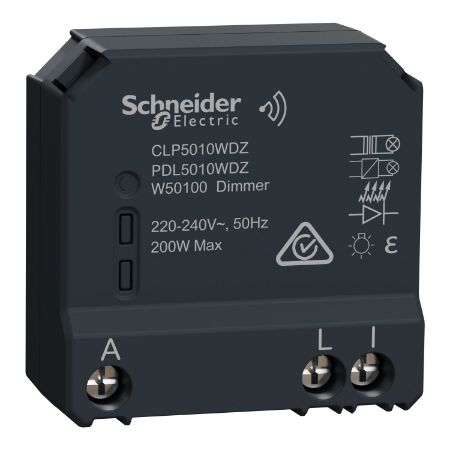 Picture of Clipsal Wiser, Micro Module Smart Dimmer 200 W Max, 240 V, Grey