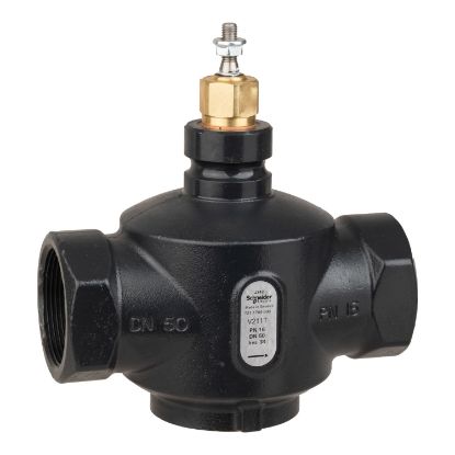 Picture of Venta V211T Globe Valve, 2-Way, PN16, Rp 2 Internal thread, DN50, 38 Kvs, Nodular Iron, Brass Plug.