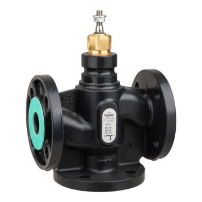 Picture of Venta V311 Globe Valve, 3-Way, PN16, Flanged, DN25, 10 Kvs, Nodular Iron Body & Seat, Brass plug.