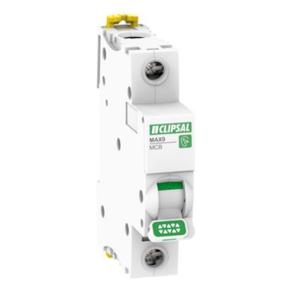 Picture of Clipsal MAX9, Miniature Circuit-Breaker (MCB), 1P, 10A, C Curve, 6000A, 240/415V, Distribution