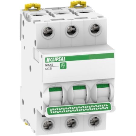 Picture of Clipsal MAX9, Miniature Circuit-Breaker (MCB), 3P, 25A, C Curve, 6000A, 415V, Distribution