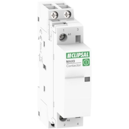 Picture of Clipsal MAX9, Contactor, 2 NO, 25A, Ue=240VAC, Uc=240VAC, 1 Module