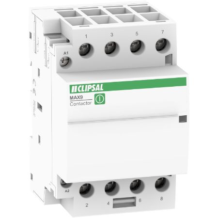 Picture of Clipsal MAX9, Contactor, 4 NO, 63A, Ue=415VAC, Uc=240VAC, 3 Modules