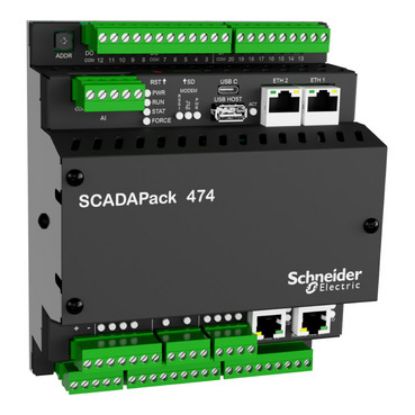 Picture of Smart RTU, SCADAPack 47x | 47xi, supporting DNP3/Modbus/IEC 60870, 3 flowrun license, 2 analog output