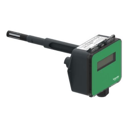 Picture of Air quality sensor, SpaceLogic Sensors, SCD2 Series, CO2, LCD display, BACnet, Modbus, humidity, temperature transmitter, VOC