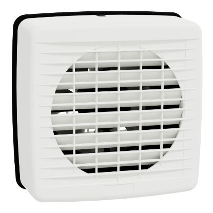 Picture of Exhaust fan, Airflow, wall, 150mm blade dia, auto louvre, white