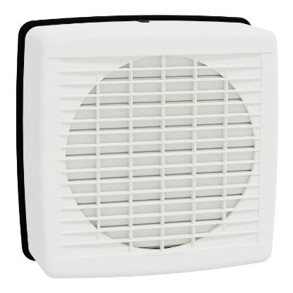 Picture of Exhaust fan, Airflow, wall, 200mm blade dia, auto louvre, white