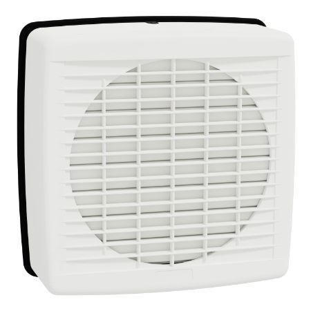 Picture of Exhaust fan, Airflow, wall, 200mm blade dia, auto louvre, white
