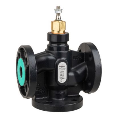 Picture of Venta V311 Globe Valve, 3-Way, PN16, Flanged, DN20, 6.3 Kvs, Nodular Iron Body & Seat, Brass plug.
