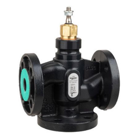 Picture of Venta V311 Globe Valve, 3-Way, PN16, Flanged, DN20, 6.3 Kvs, Nodular Iron Body & Seat, Brass plug.