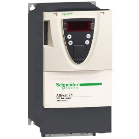 Picture of Variable speed drive, ATV71, 0.75kW, 1HP, 380 to 480V, 43dB, EMC filter, without graphic terminal, CANopen, Modbus