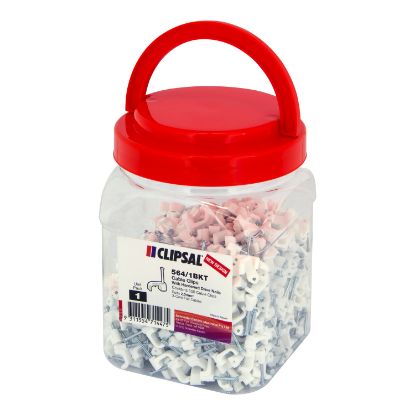 Picture of Clipsal - General Accessories, Cable Clip Bulk Bucket, 2.5mm2, Pack 500